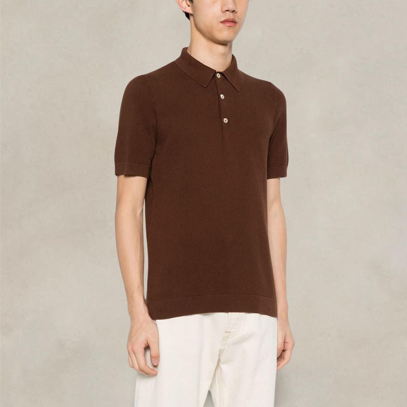 CIRCOLO1901 Polo uomo  in cotone Cacao