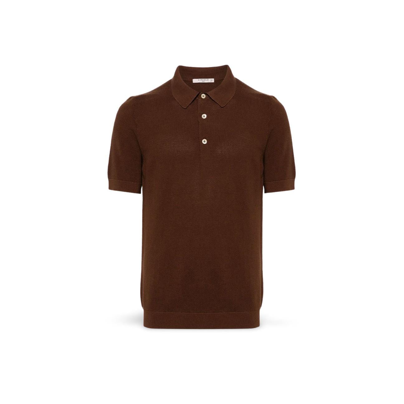 CIRCOLO1901 Polo uomo  in cotone Cacao