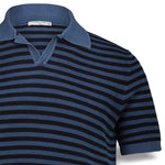 CIRCOLO1901 Polo uomo in cotone rigato Blue