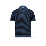CIRCOLO1901 Polo uomo in cotone rigato Blue