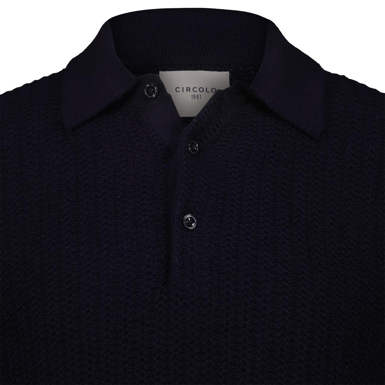 CIRCOLO1901 Polo uomo in maglia Blue