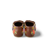 DE SIENA Mocassino donna in pelle con perline Multicolor
