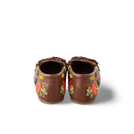 DE SIENA Mocassino donna in pelle con perline Multicolor