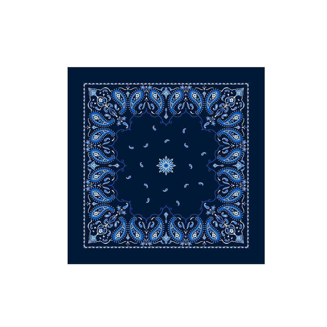 DESTIN Foulard in seta Blue