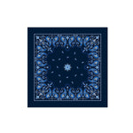 DESTIN Foulard in seta Blue