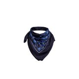 DESTIN Foulard in seta Blue