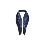 DESTIN Foulard in seta Blue