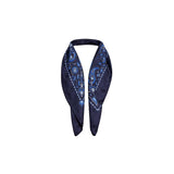 DESTIN Foulard in seta Blue