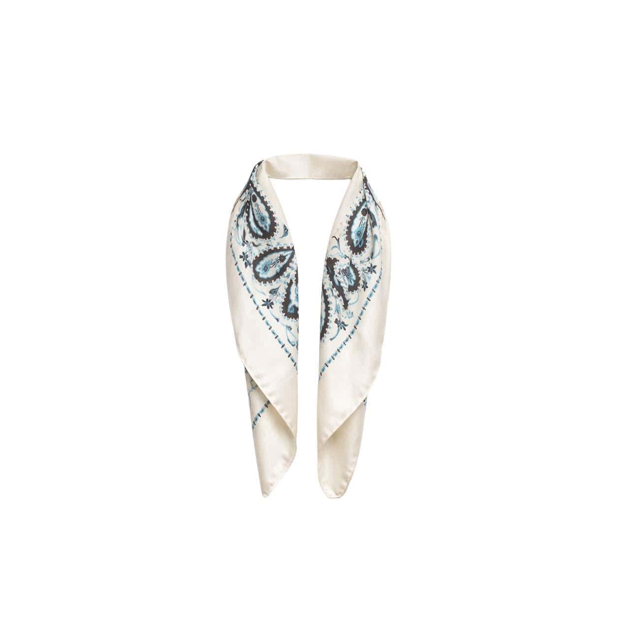 DESTIN Foulard in seta Cream