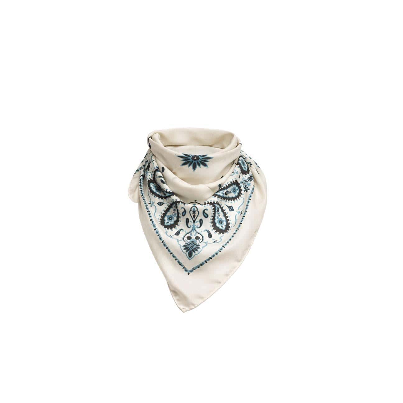 DESTIN Foulard in seta Cream
