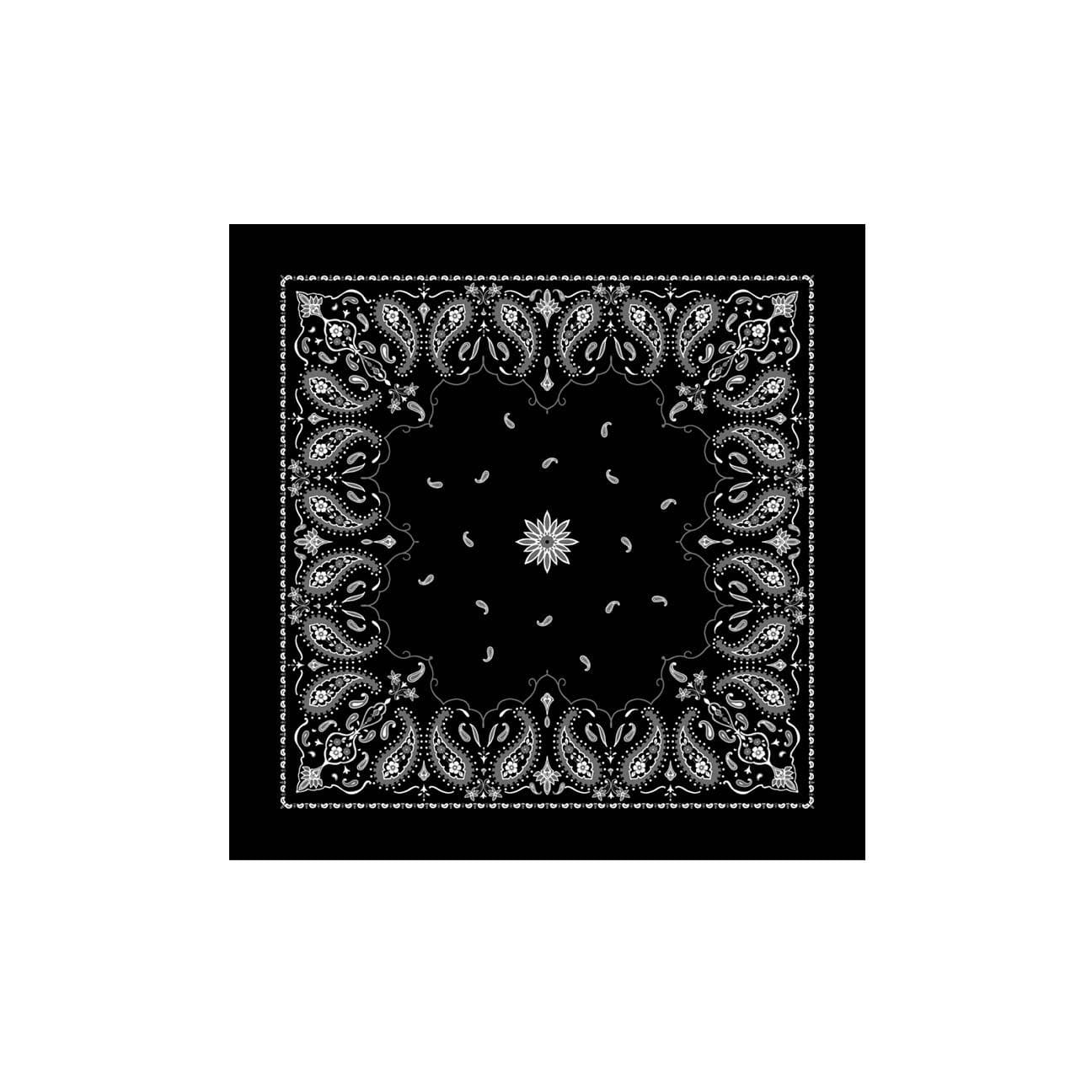 DESTIN Foulard in seta Nero