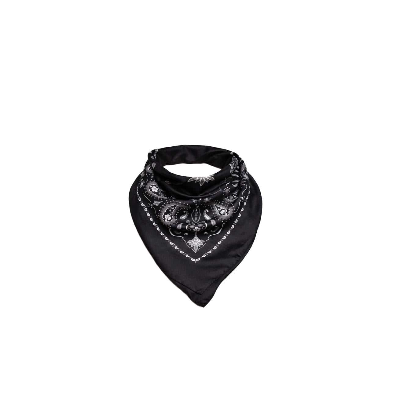DESTIN Foulard in seta Nero