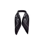 DESTIN Foulard in seta Nero