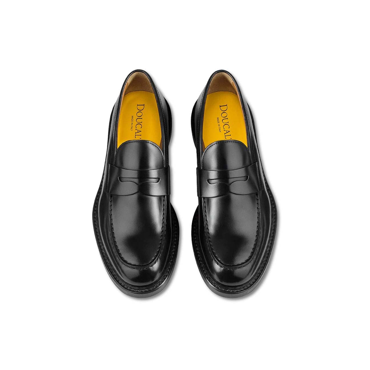 Doucals Mocassino uomo Penny Loafer in pelle Nero