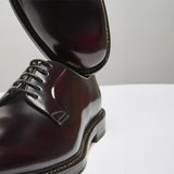 Doucals Stringata da uomo in pelle Horse  Burgundy
