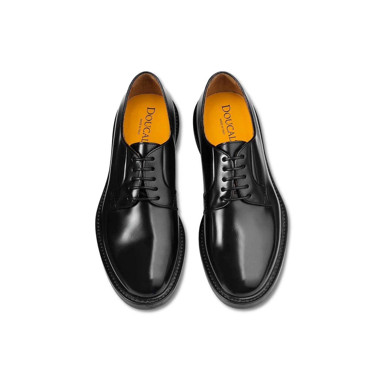 Doucals Stringata uomo  Derby in pelle Nero
