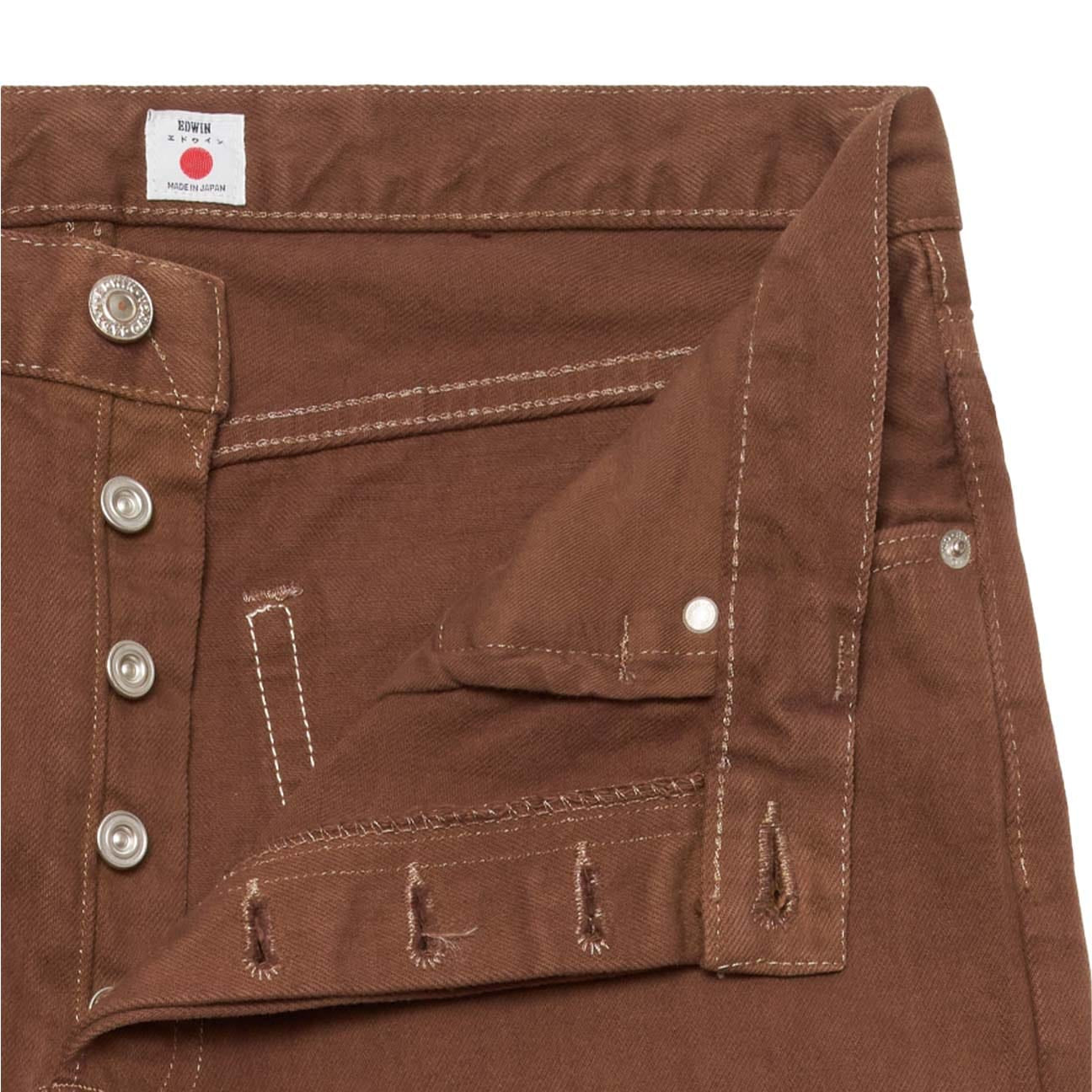 EDWIN Jeans uomo Loose Brown Overdyed