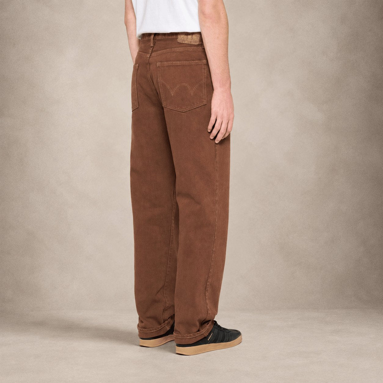 EDWIN Jeans uomo Loose Brown Overdyed
