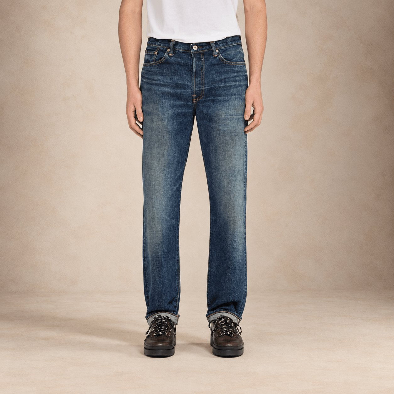 EDWIN Jeans uomo Regular Straight Dark Used