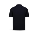 FILIPPO DE LAURENTIIS Polo uomo in cotone crepe Blue