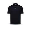 Polo uomo in cotone crepe Blue