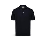 FILIPPO DE LAURENTIIS Polo uomo in cotone crepe Blue