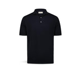FILIPPO DE LAURENTIIS Polo uomo in cotone crepe Blue