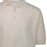 FILIPPO DE LAURENTIIS Polo uomo in cotone crepe Latte