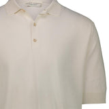 FILIPPO DE LAURENTIIS Polo uomo in cotone crepe Latte