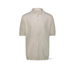 FILIPPO DE LAURENTIIS Polo uomo in cotone crepe Latte
