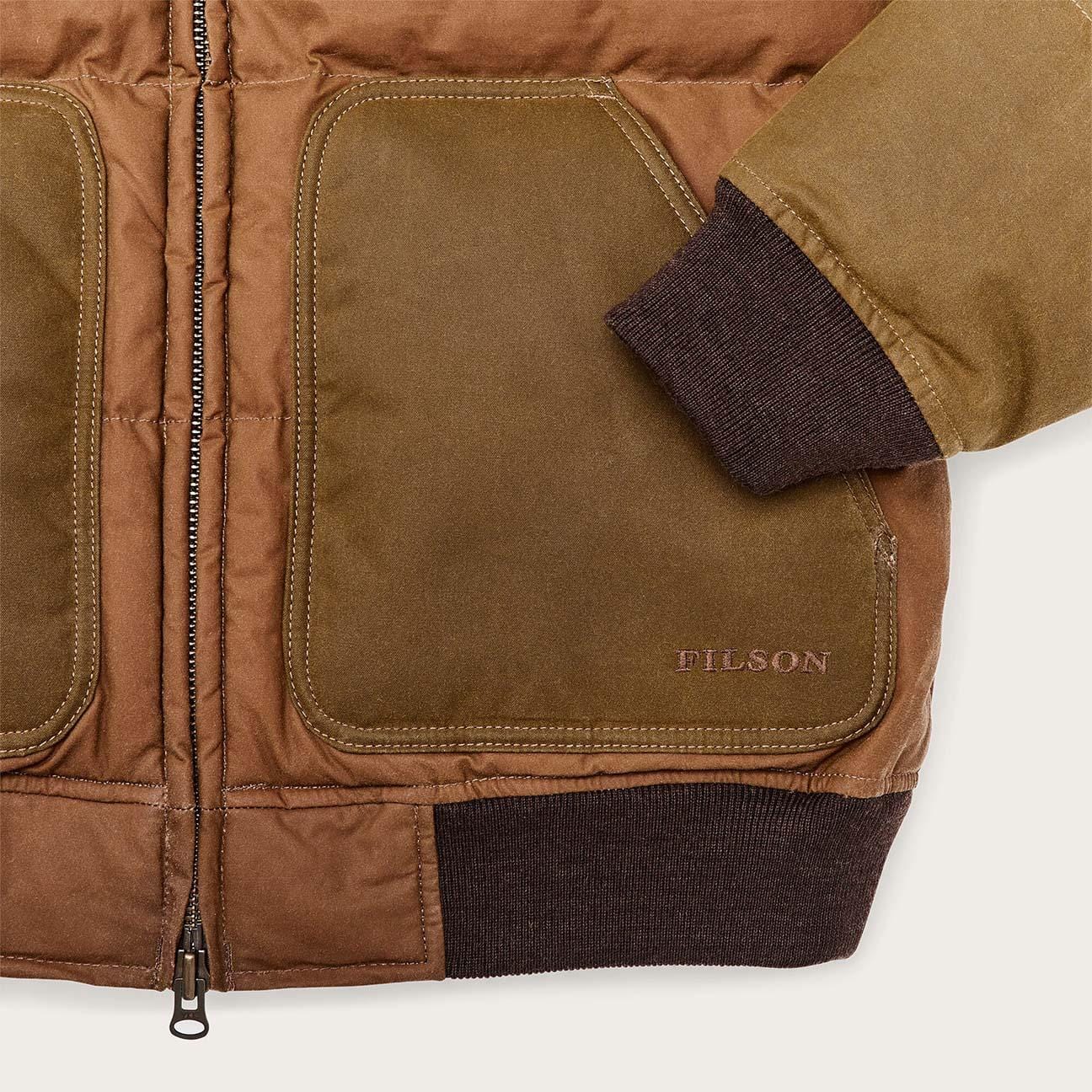 FILSON Bomber uomo Down Jacket Dark Tan