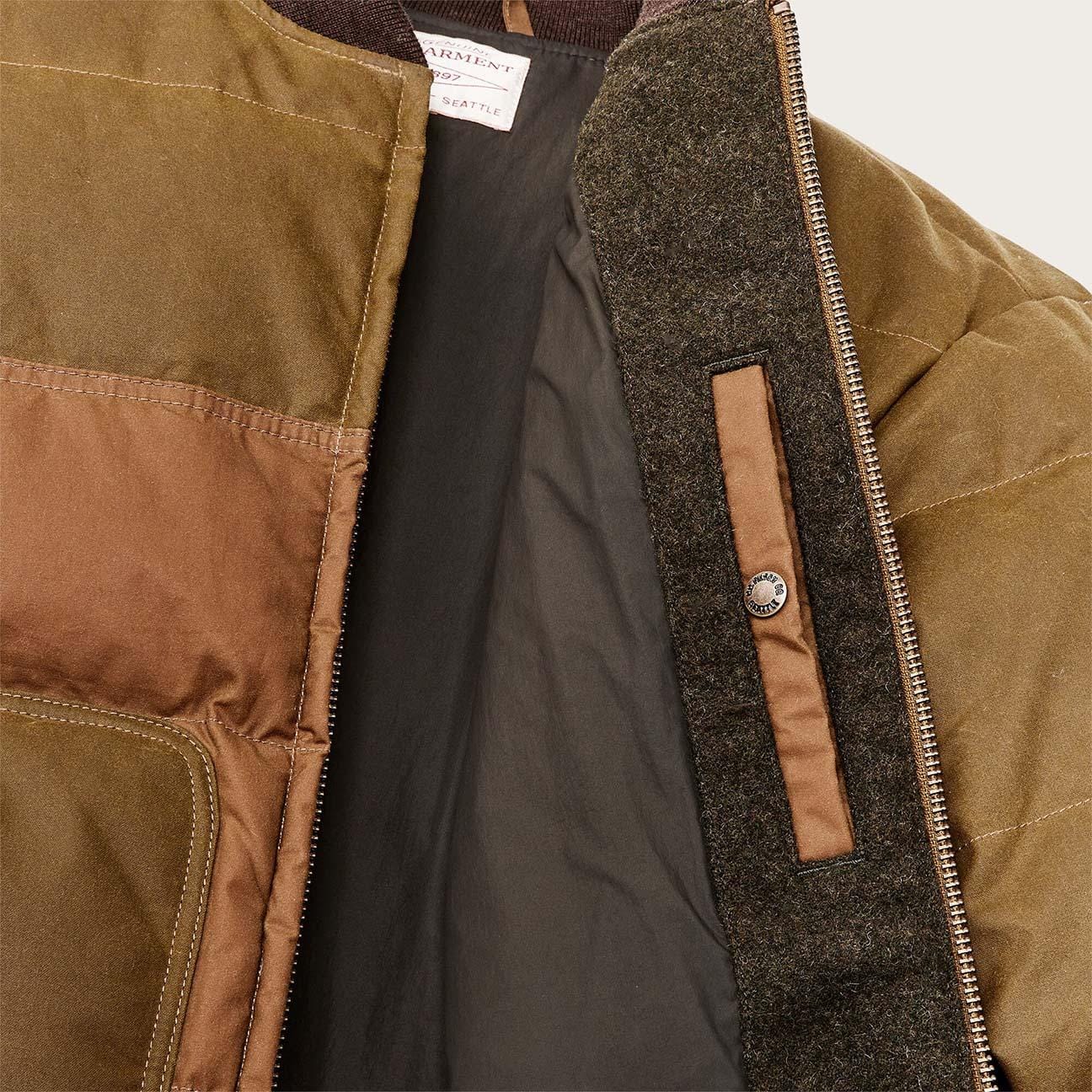 FILSON Bomber uomo Down Jacket Dark Tan