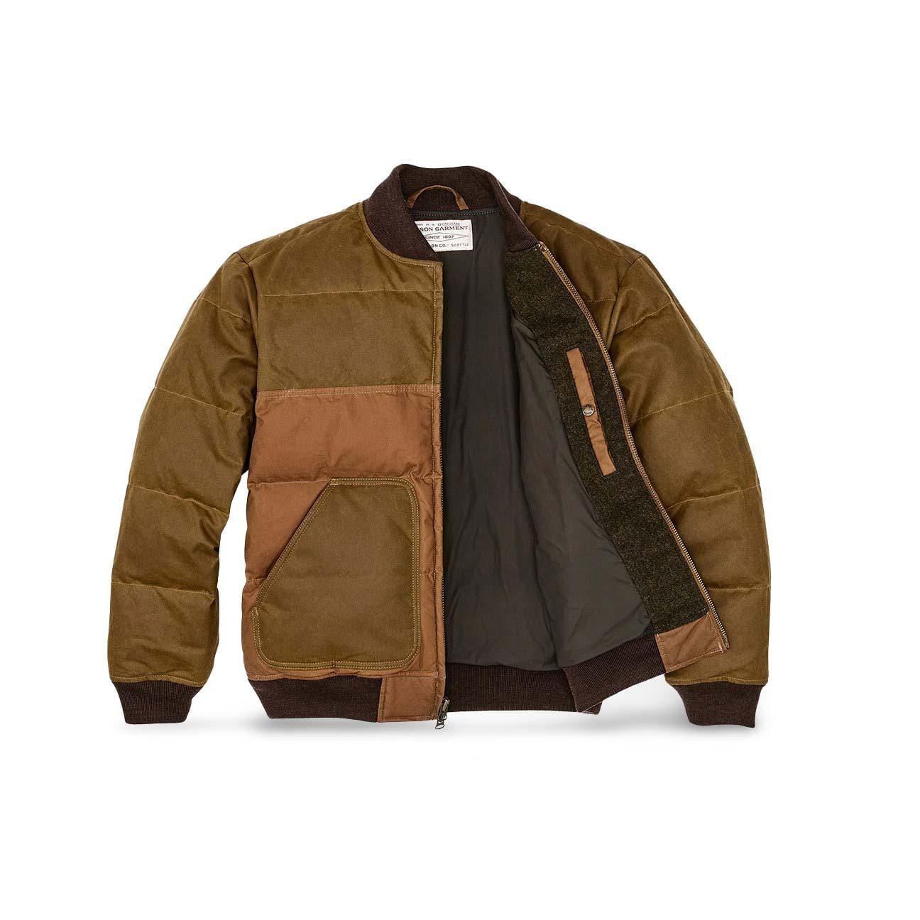FILSON Bomber uomo Down Jacket Dark Tan