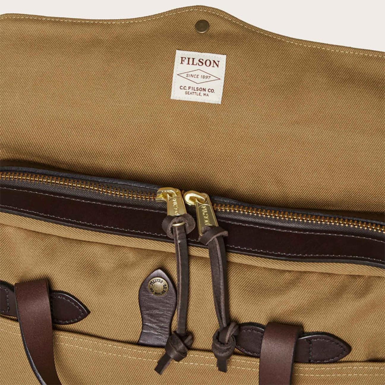 FILSON Borsa Rugged Twill Original Briefcase Tan