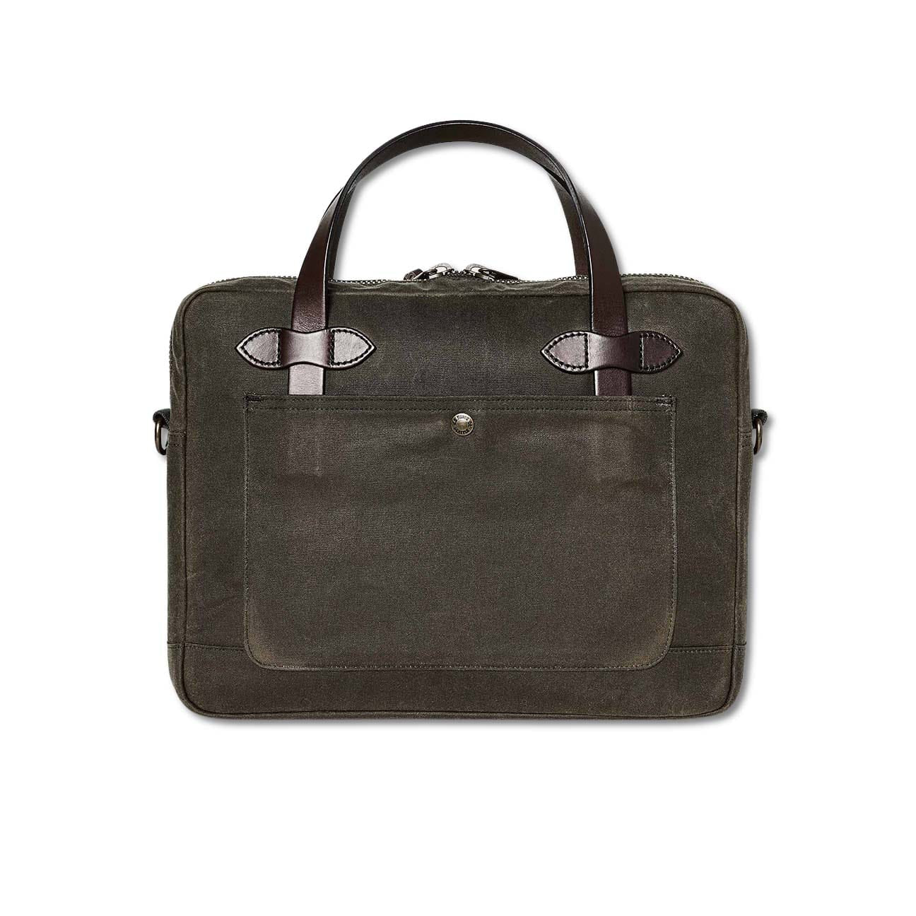 FILSON Borsa Tin  Cloth Compact Briefcase Otter Green