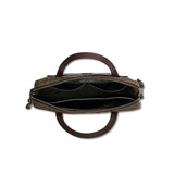 FILSON Borsa Tin  Cloth Compact Briefcase Otter Green
