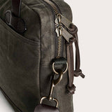 FILSON Borsa Tin  Cloth Compact Briefcase Otter Green
