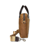 FILSON Borsa Tin  Cloth Compact Briefcase Otter Green
