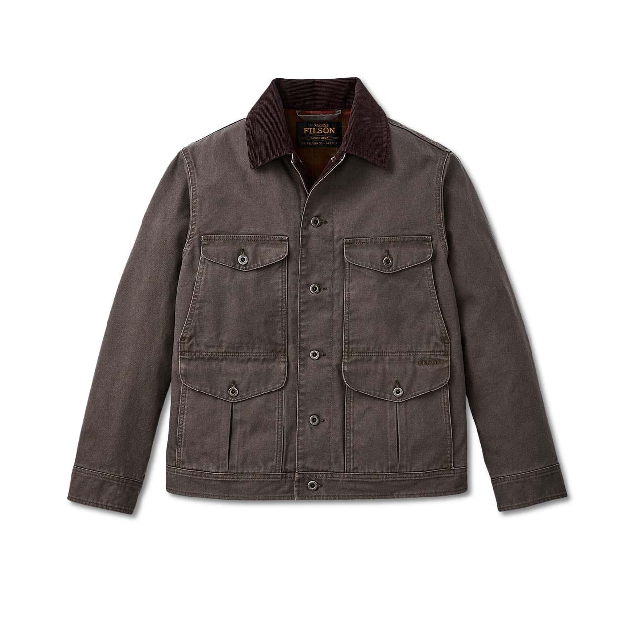 FILSON Giacca uomo Journeyman Rustic Canvas Bark
