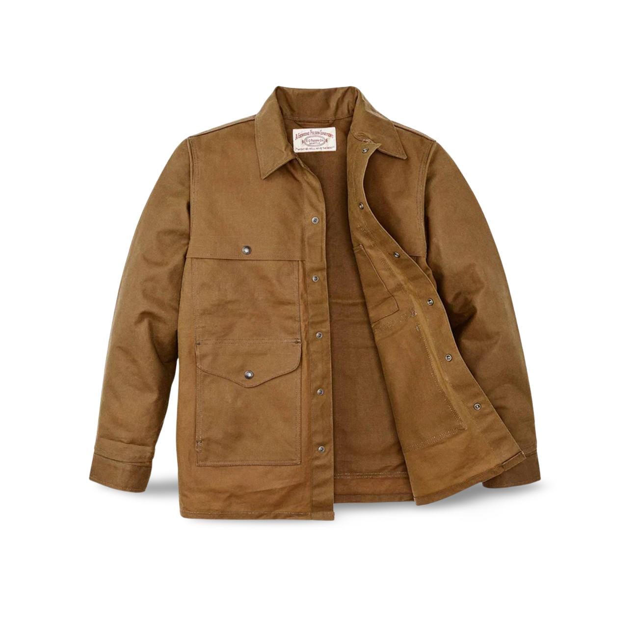 FILSON Giacca uomo Tin Cloth Cruiser Oil Finish Tan