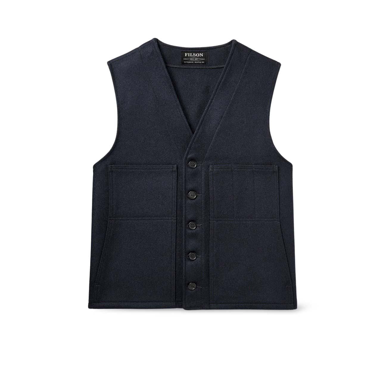 FILSON Gilet uomo Mackinaw Wool Blue