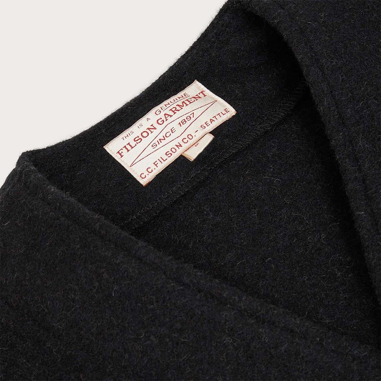 FILSON Gilet uomo Mackinaw Wool Charcoal