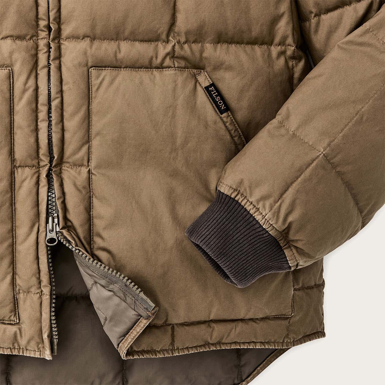 FILSON Piumino uomo Heritage cottone down Brown