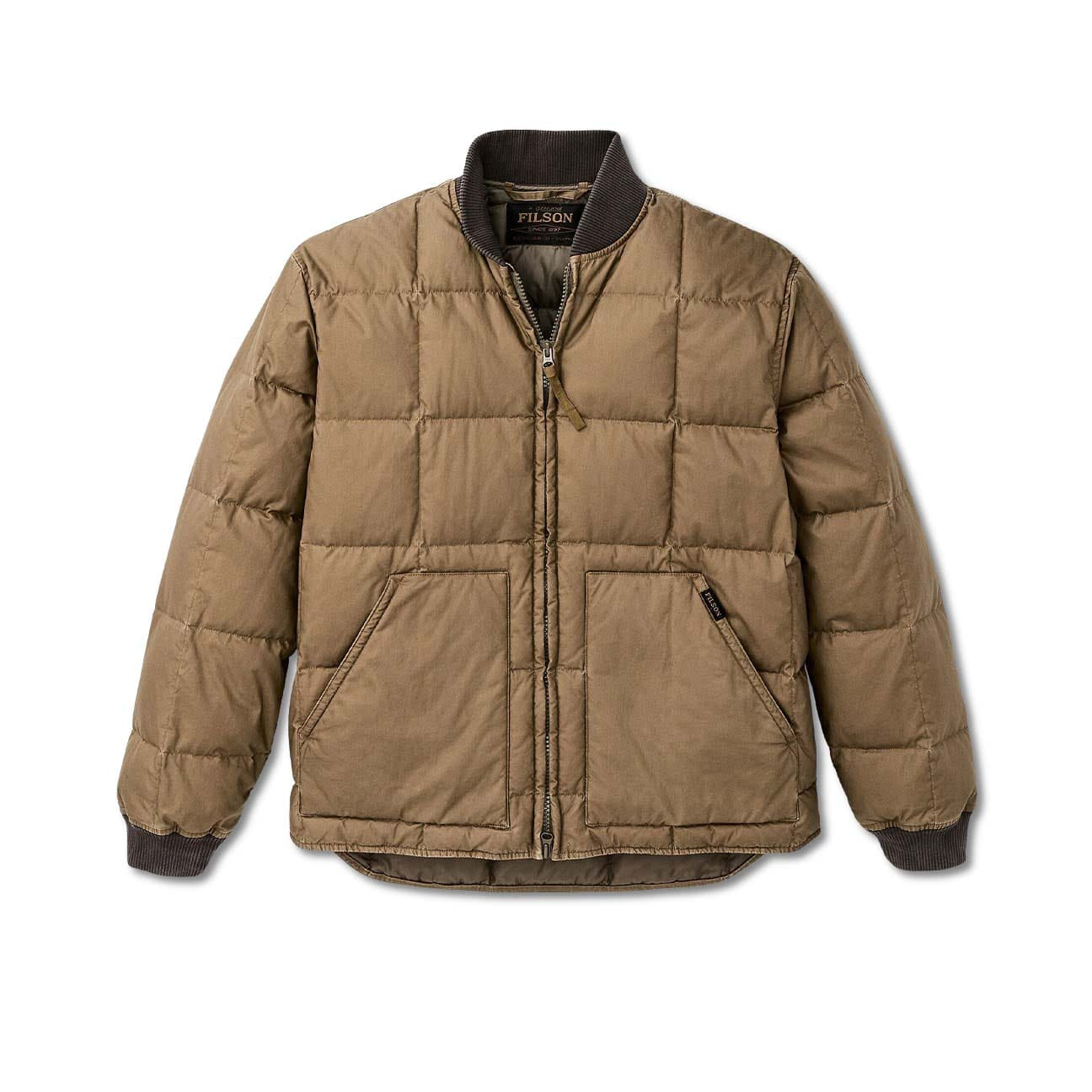 FILSON Piumino uomo Heritage cottone down Brown