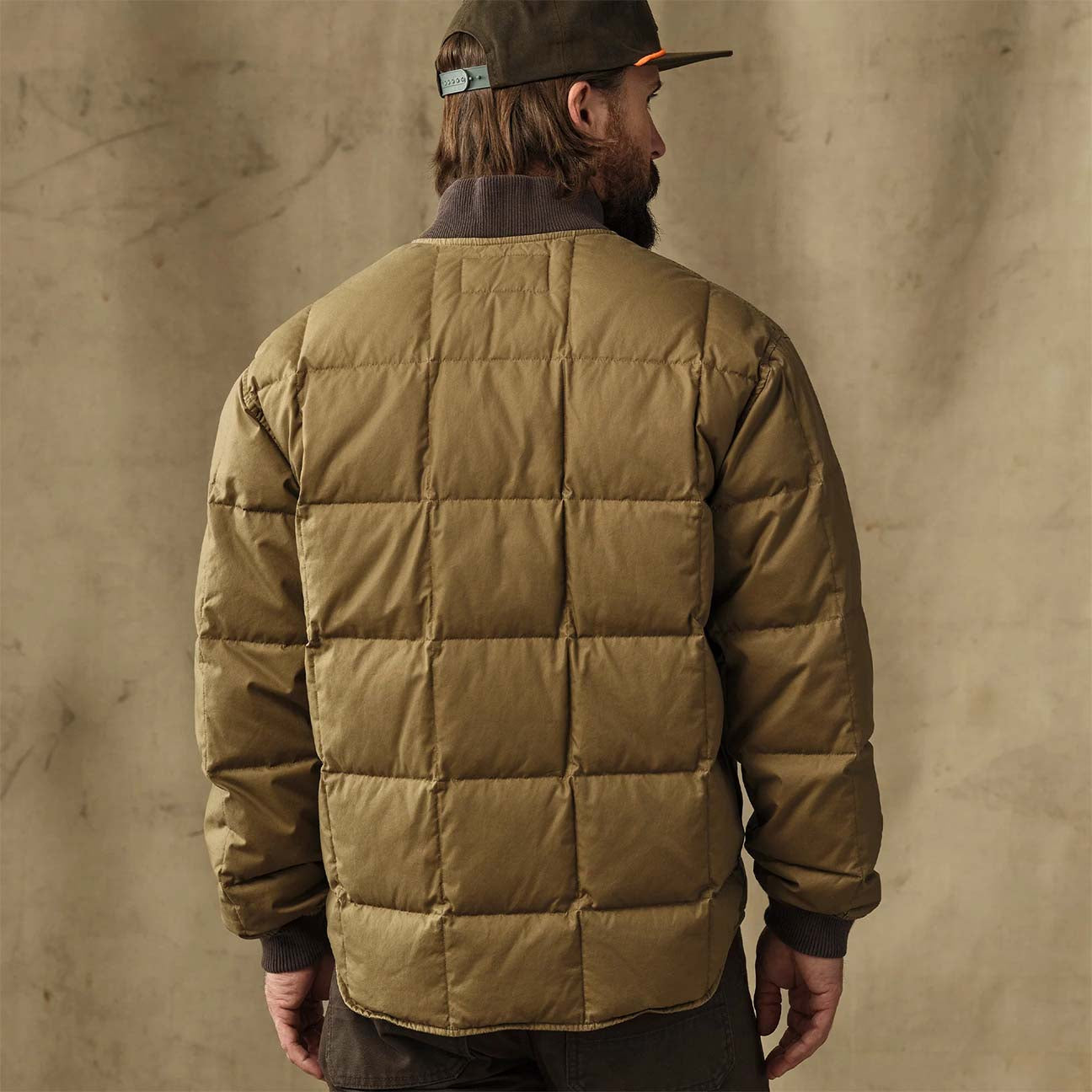FILSON Piumino uomo Heritage cottone down Brown
