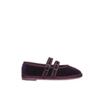 FLABELUS Ballerina in velluto Claire Aubergine