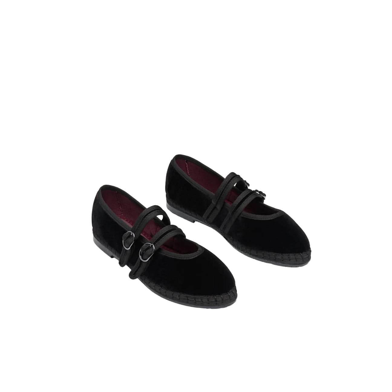 FLABELUS Ballerina in velluto Claire Nero