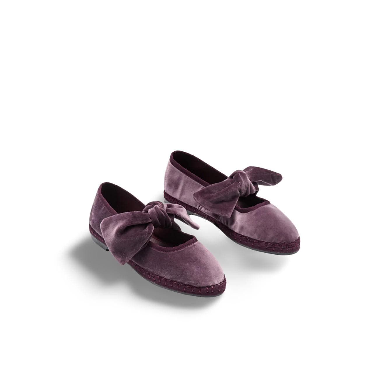 FLABELUS Ballerina in velluto Lyra Amethist