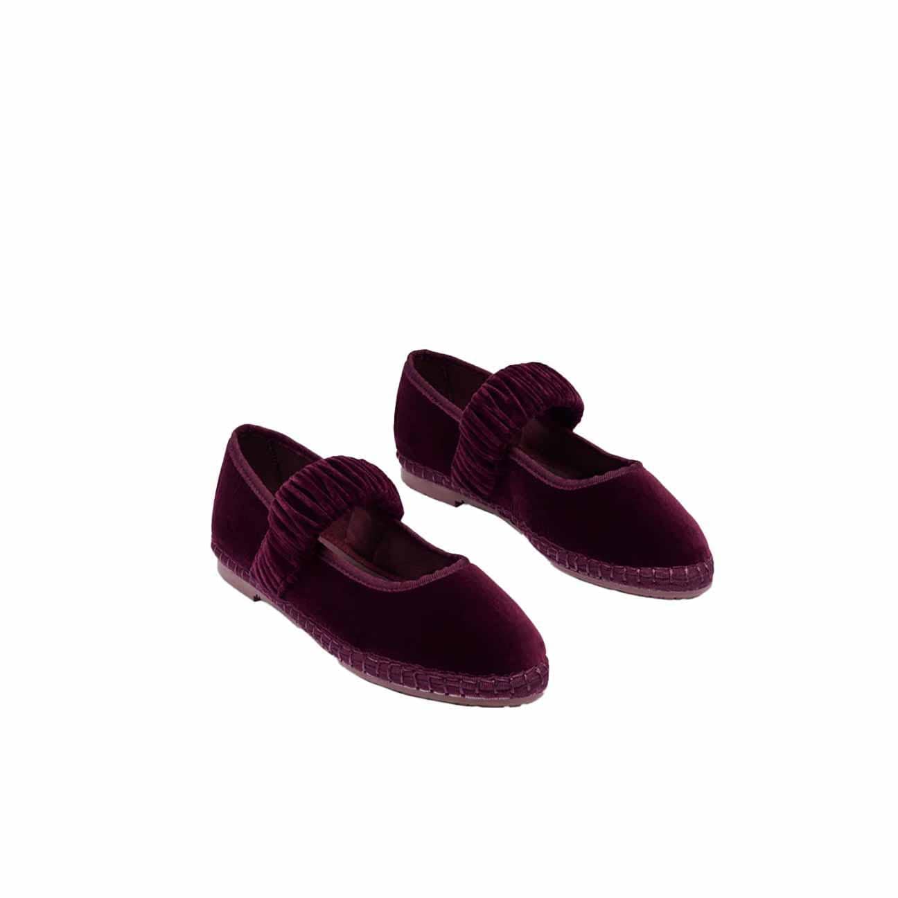 FLABELUS Ballerina in velluto Mafalda  Wine