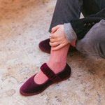 FLABELUS Ballerina in velluto Mafalda  Wine